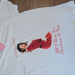 NWT MARIAH CAREY CHRISTMAS GRAPHIC TSHIRT..  #6558